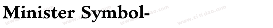 Minister Symbol字体转换